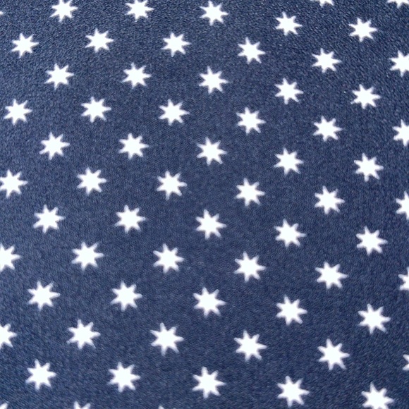 Equipment navy button down shirt with white star pattern. Size medium - Picture 2 of 6